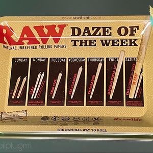 RAW Daze Of The Week Rolling Tray | The Nail Plug @thenailplugmi